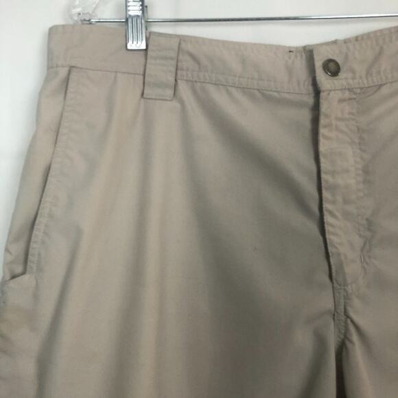 Columbia Mens Shorts Size 38 Beige Khaki Summer Casual Travel Beachy Breathable - Picture 3 of 11
